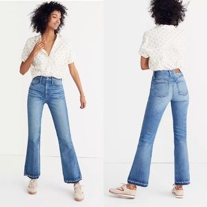 Madewell Rigid Flare Drop Hem High Rise Jeans 27